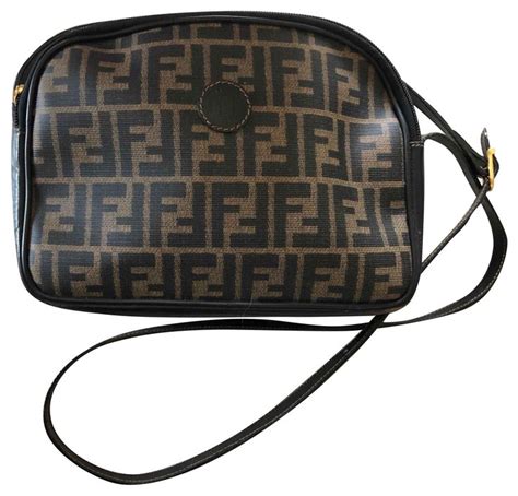 Fendi Borsa a Tracolla Vintage in Pelle Col. Marrone 